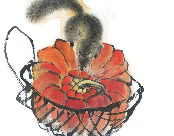 瓜果蔬菜鱼虾蟹美术绘画图片素材