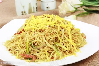 中华美食星洲炒米粉实拍摄影图