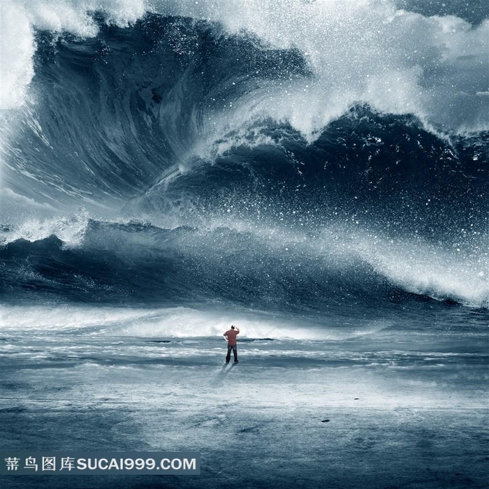 大海啸图片素材
