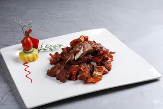 川菜湘菜高清菜谱 孜然脆椒牛仔骨.2