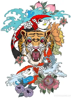 龙虎相斗龙腾虎跃高清挂画壁纸高分辨率打印喷绘素材 龙虎相斗龙腾虎跃高清挂画壁纸高分辨率打印喷绘素材