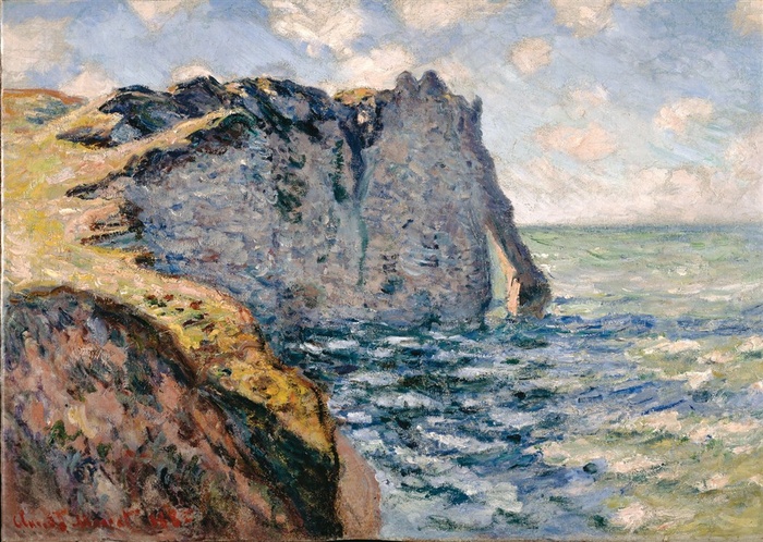 莫奈风景油画素材