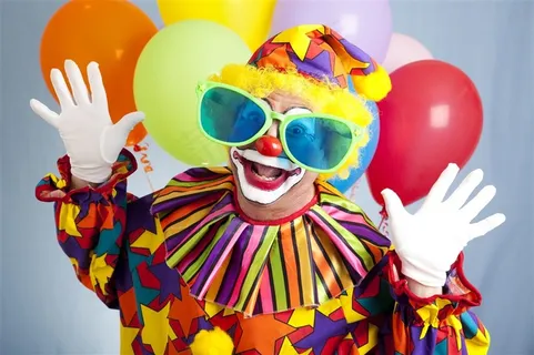 滑稽的小丑人物
