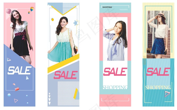包柱服装女装专卖cdr矢量模版下载