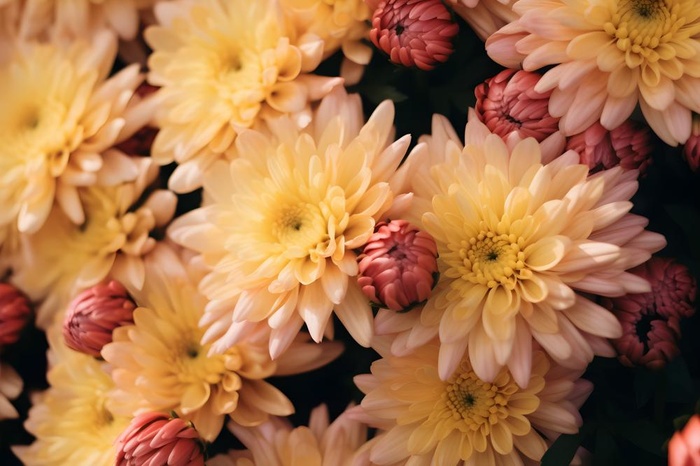 菊花光照摄影图