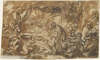 唯美素描人物艺术装饰画