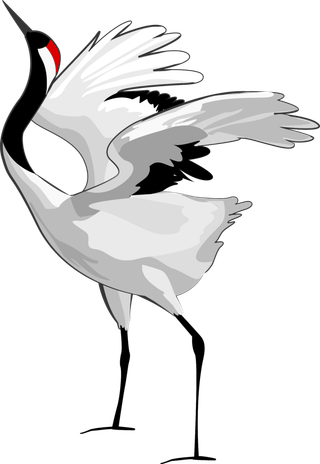 中国风古典中式国潮风手绘飞鹤图案仙鹤装饰素材PNG免抠插画元素