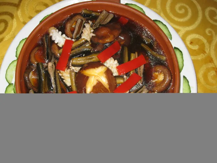 鸡腿菇炒牛肉22