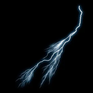 酷炫的白色闪电