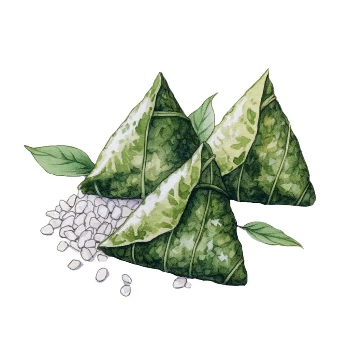 粽子绿叶免抠(1024x1024)
