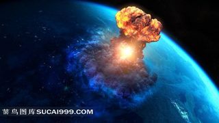 导弹暴发太空摄影图片