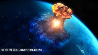导弹暴发太空摄影图片