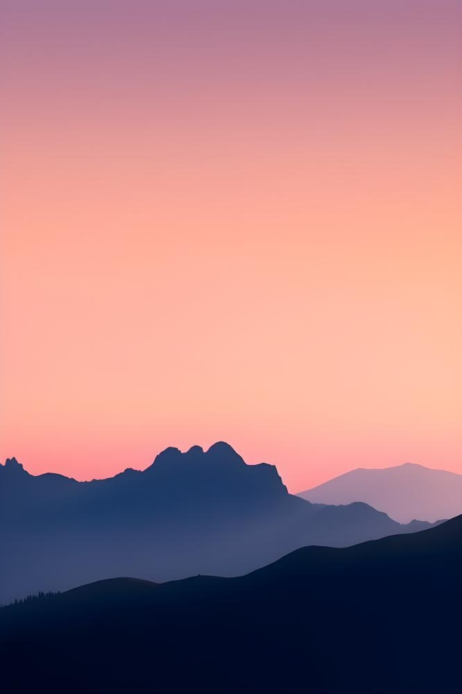 高山云雾意境背景