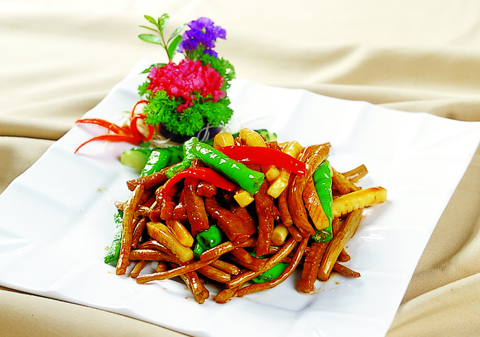 0911XC-238茶树菇炒双柳