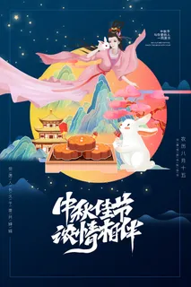 创意传统中国风中秋节海报 创意传统中国风中秋节海报