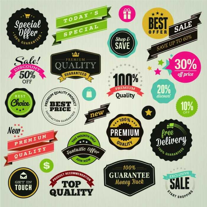 免抠标签和贴纸