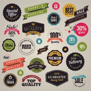 免抠标签和贴纸