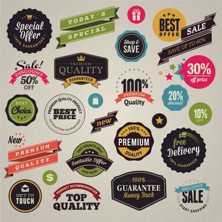 免抠标签和贴纸