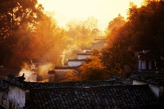 安徽塔川秋色风景图片-第1张