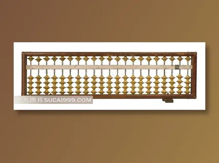 老式算盘摄影素材