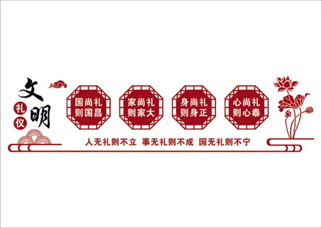 文化礼仪文化墙  