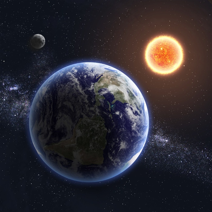 太空地球星空风景图片