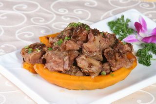 豉汁排骨扣南瓜