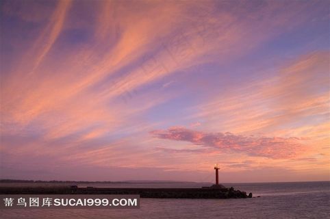 *美丽的海边傍晚美景