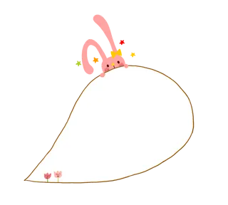 兔子形象对话框兔年