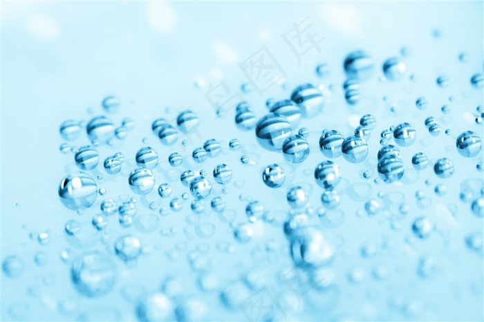 蓝色水珠背景高清图片