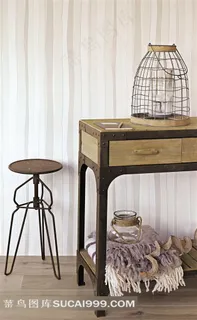 欧美室内效果图桌脚