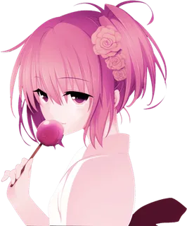 女孩素材卡通简笔人物玫瑰花