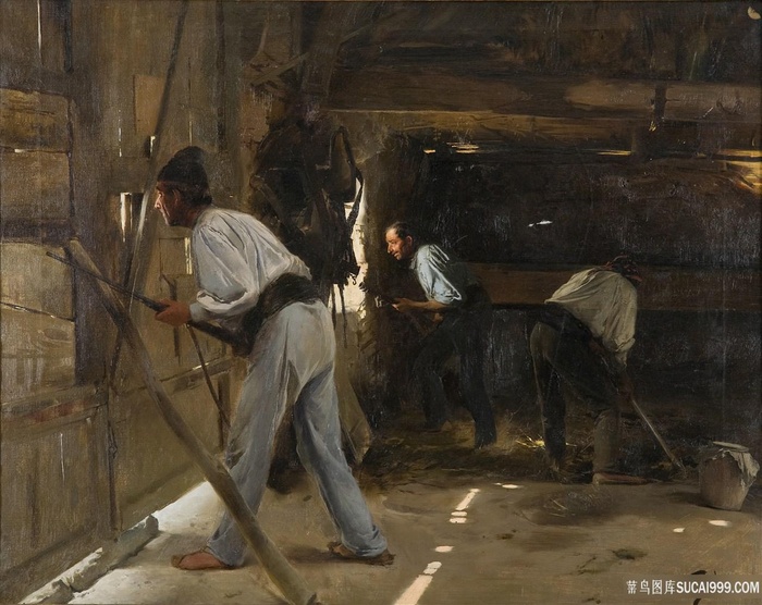 菲洛·格拉诺，安东尼奥，茅屋防御风景画