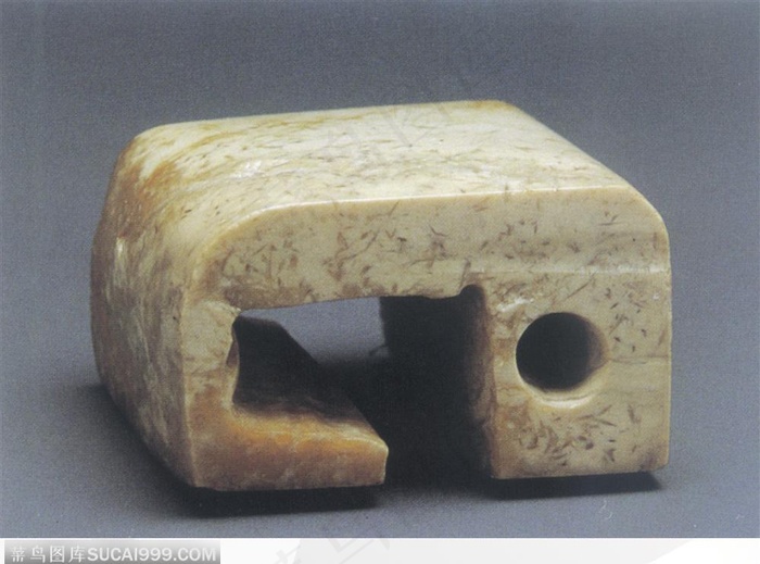 传统工艺品-褐色玉璧