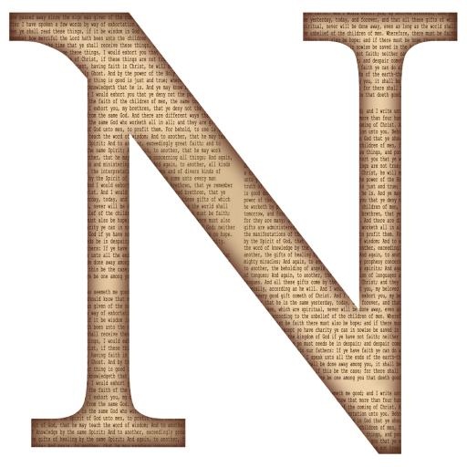 字母N PNG免抠(1200x1200)