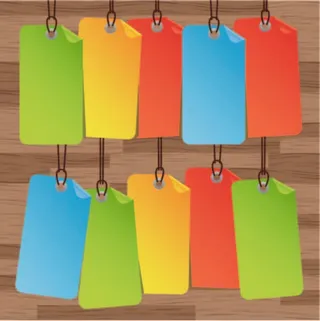 免抠标签矢量素材