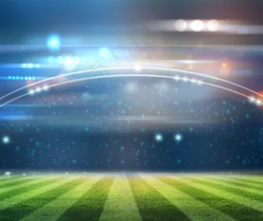 唯美梦幻光效足球场馆高清图片