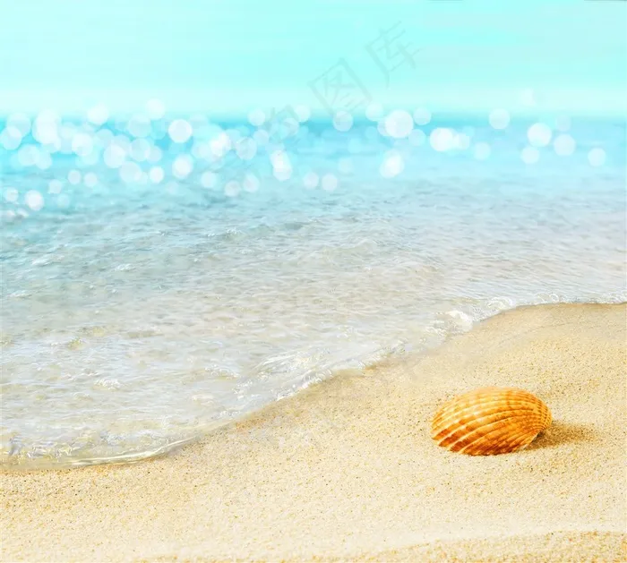 唯美夏季海滩景色高清图