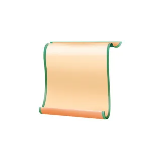 复古中国风卷轴元素手绘画轴文本标题框PSDAI素材模板png免扣图