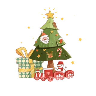 圣诞节平安夜冬季双旦设计圣诞装饰海报元素