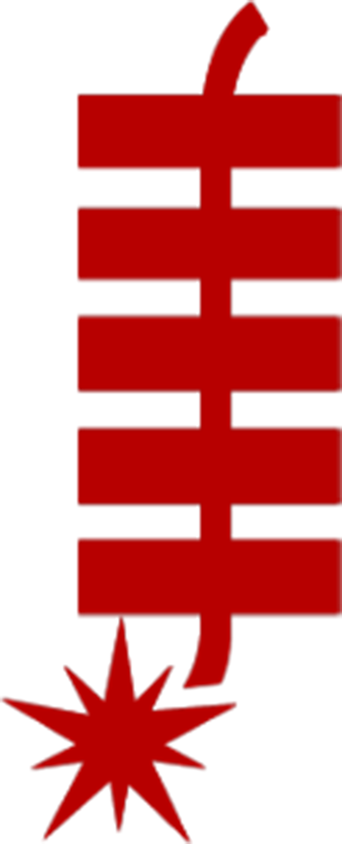 简笔鞭炮红色节日免扣素材
