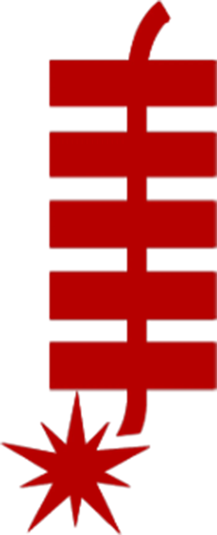 简笔鞭炮红色节日免扣素材