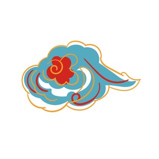 中国风中式国潮敦煌云纹祥云插画图案云朵云彩元素PSDAI设计素材
