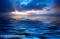 大海黄昏图片素材