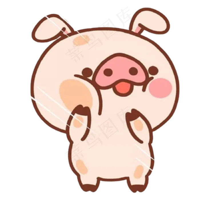 卡通可爱小猪