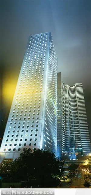 香港夜景-高耸的大厦夜景 香港夜景-高耸的大厦夜景