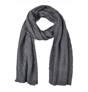 围巾混色灰色情人节礼物