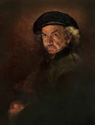 伦勃朗油画合成图