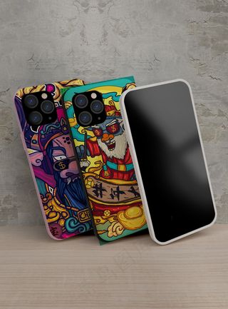 国潮风中式文创手机壳智能样机