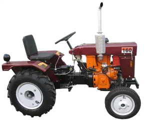 红色拖拉机现代农业